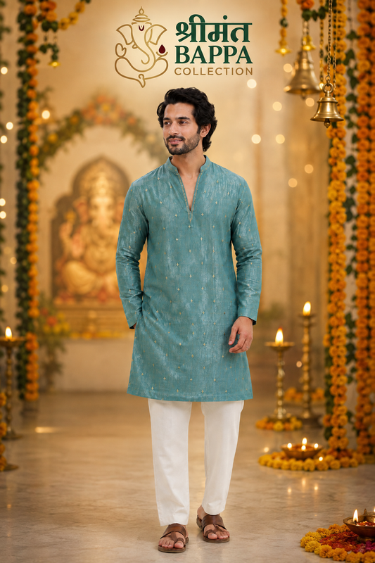 Bappa Collection – Plum Tissue Kurta