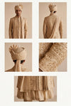 Royal Ivory Embroidered Groom Sherwani Set