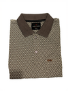 Men's Premium Charcoal Grey Printed Polo T-Shirt | Soft Cotton Blend | Smart  Half Sleeve Polo