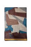 Elegant Multicolor Geometric Soft Silk Saree with Rich Zari Border