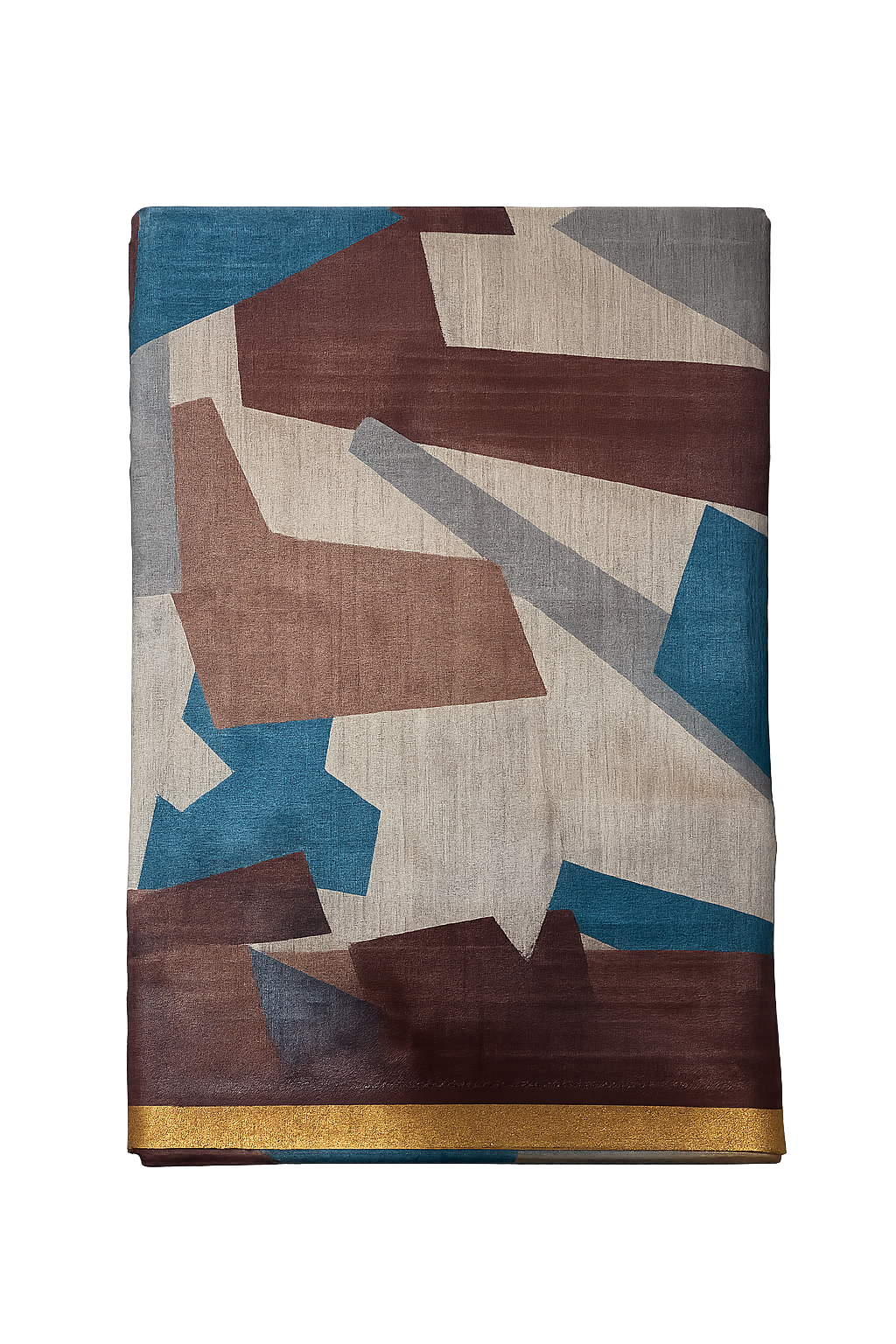 Elegant Multicolor Geometric Soft Silk Saree with Rich Zari Border