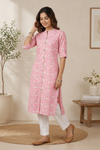 Women’s  Floral Printed A-Line Kurta