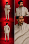 Olive Green Embellished Jodhpuri Bandhgala Suit