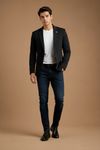 Men's Premium Black Blazer – Classic Tailored Fit