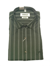 Bottle Green Printed Formal Shirt for Men