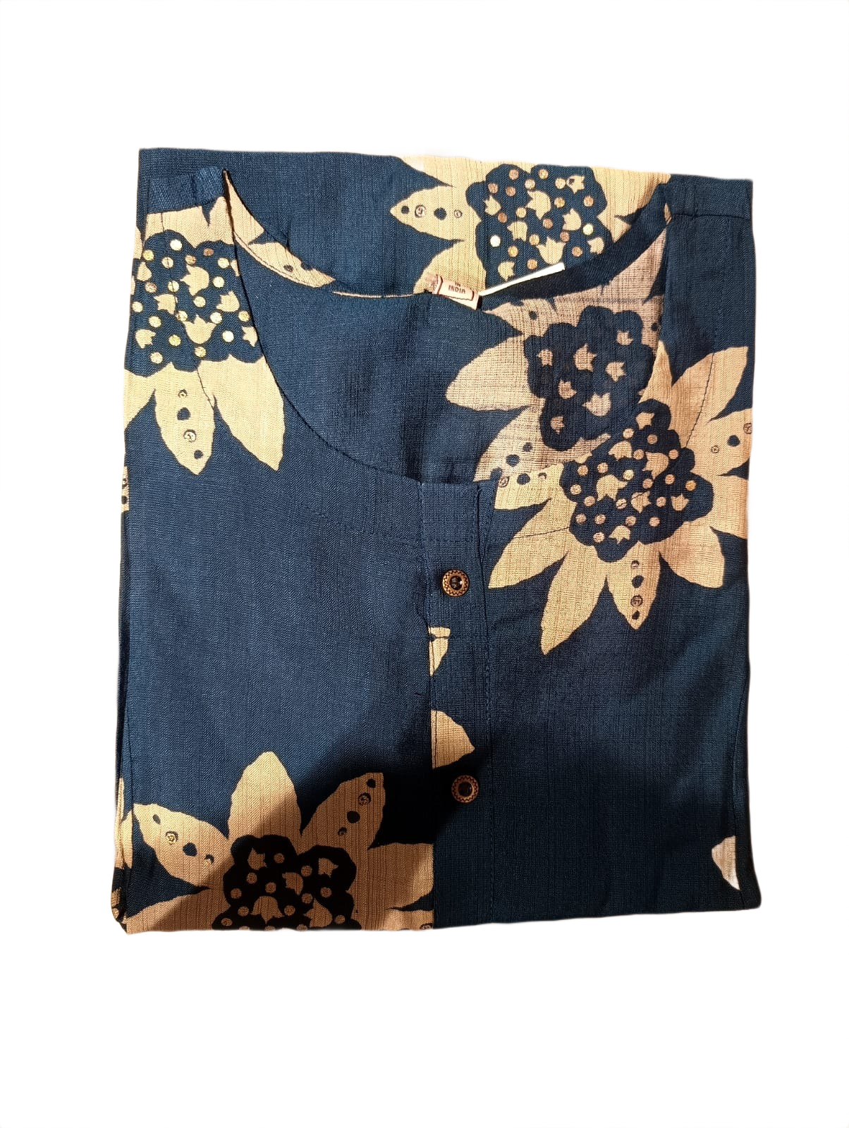 Indigo Bloom Floral Kurti