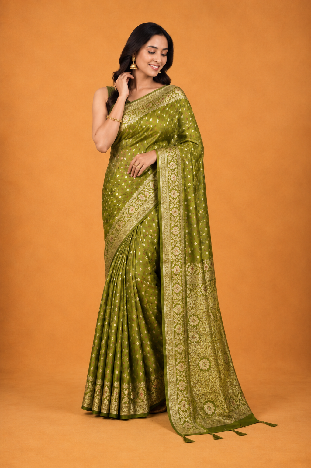 Royal  Saree with Intricate Silver Zari Weaving