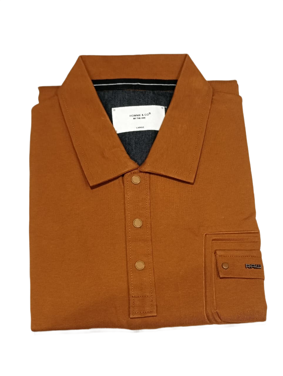 Men's Camel Brown Polo T-Shirt