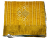 Golden Mustard Embroidered Designer Saree with Elegant Silver Thread Work