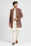Regal Paisley Indo-Western Jacket Set