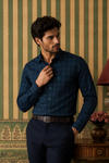 Men's  Checked Formal Shirt –  Full Sleeve Office Wear