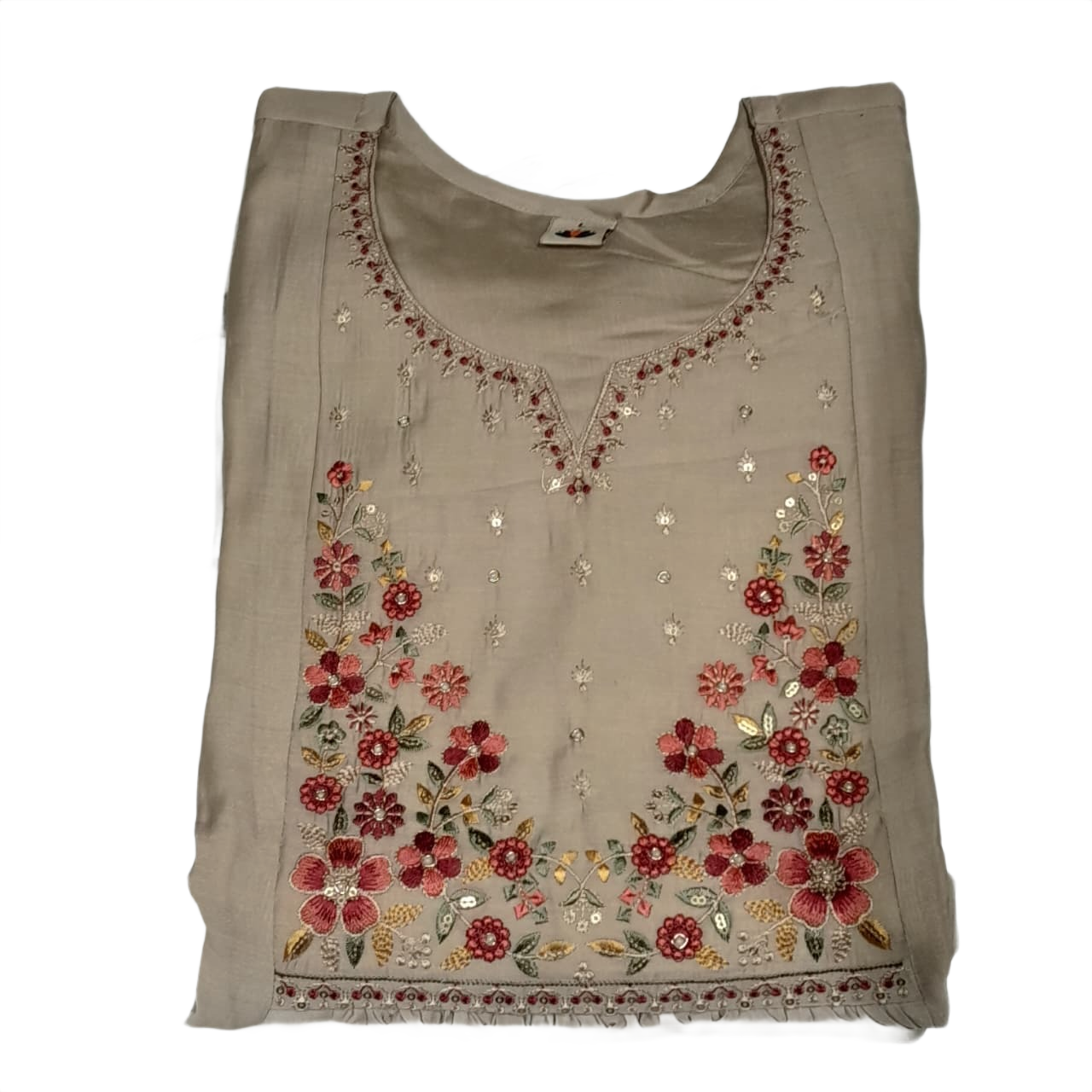 Women  Embroidered Anarkali Kurta Pant Dupatta Set