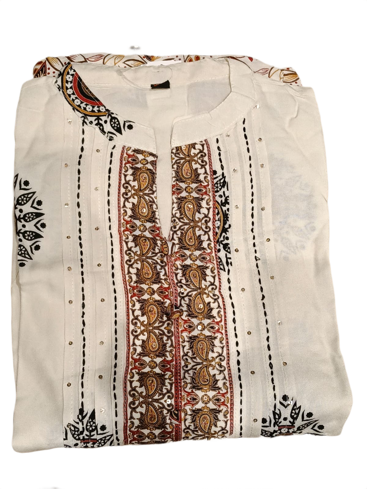 Elegant Cream Floral Printed Kurta Palazzo Set for Women