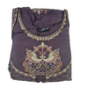 Royal Purple Embroidered Anarkali Kurta Pant & Dupatta Set