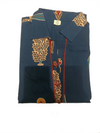 Elegant Teal Blue Floral Printed Anarkali Kurta Set