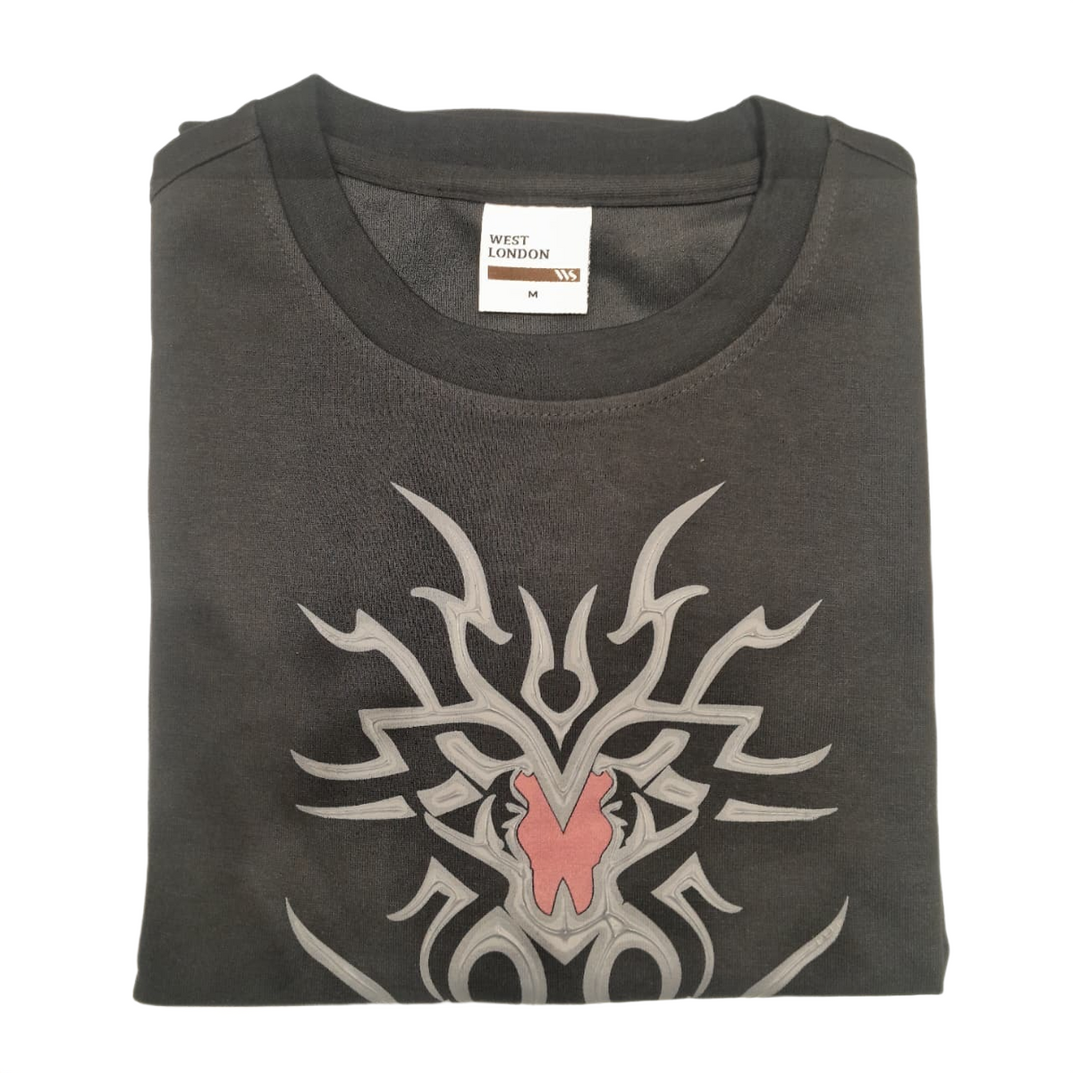 Men's Off White Tribal Graphic Printed T-Shirt