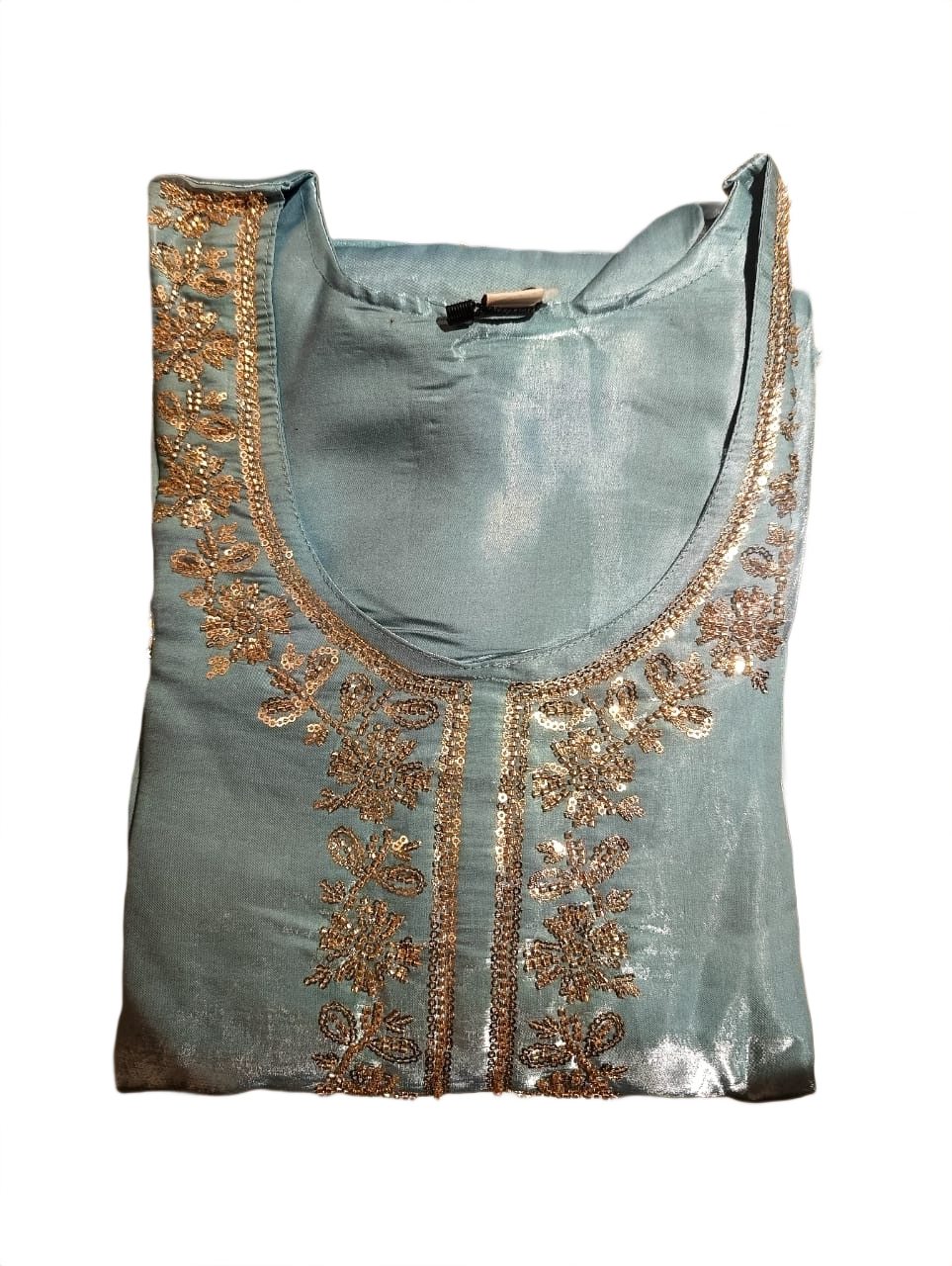 Sky Blue Embroidered Kurta Set with Dupatta