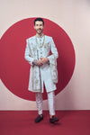 The Signature Collection - Ivory Pastel Embroidered Sherwani