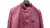 Men Maroon Plain Self Textured Shirt Jacket Set