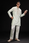Mint Green Embroidered Kurta Set