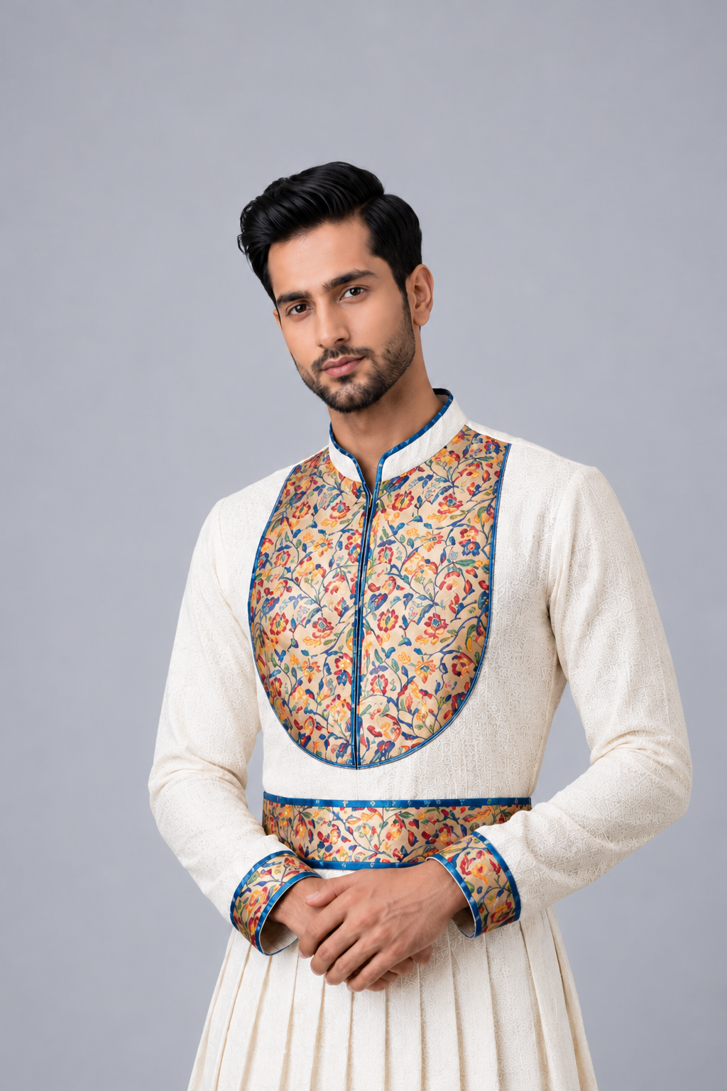 Traditional Floral Peshwai Dress