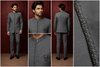 Charcoal Grey Embellished Jodhpuri Suit