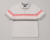 Men’s Off White Striped Polo T-Shirt