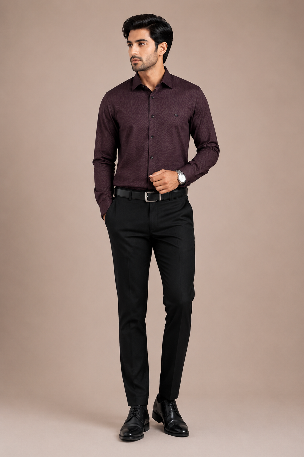 Men's  Textured Formal Shirt