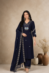 Embroidered Kurta Pant & Dupatta Set