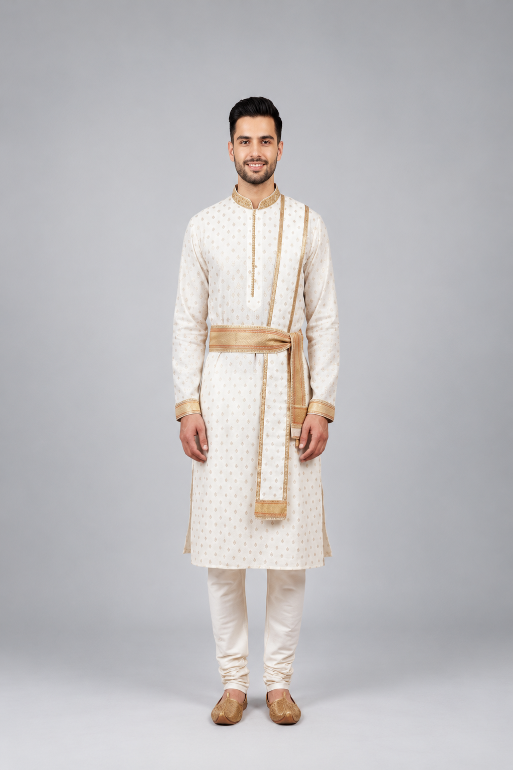 Royal Cream Peshwai Outfit