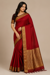 Royal  Silk Saree with Golden Zari Border