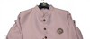 Men Light Mauve Plain Self Textured Shirt Jacket Set