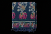 Midnight Blue Floral Weave Saree