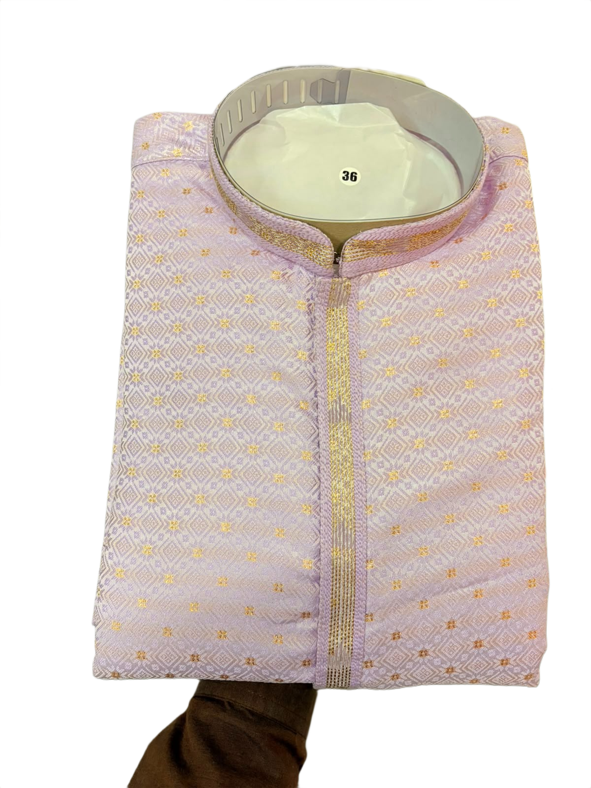 Men’s Lavender Jacquard Kurta Pajama Set