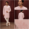 Blush Pink Embroidered Indo-Western Sherwani