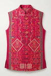 Royal Rani Pink Digital Printed Nehru Jacket