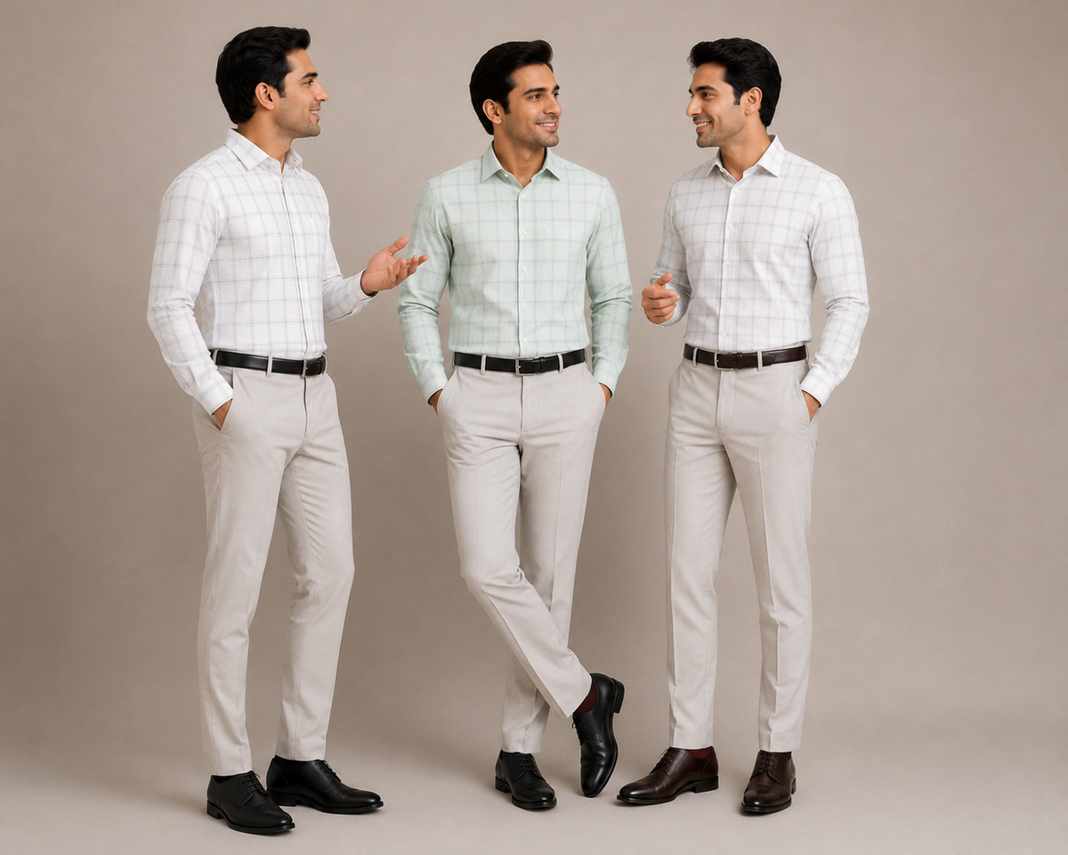Men’s Checked Formal Shirt