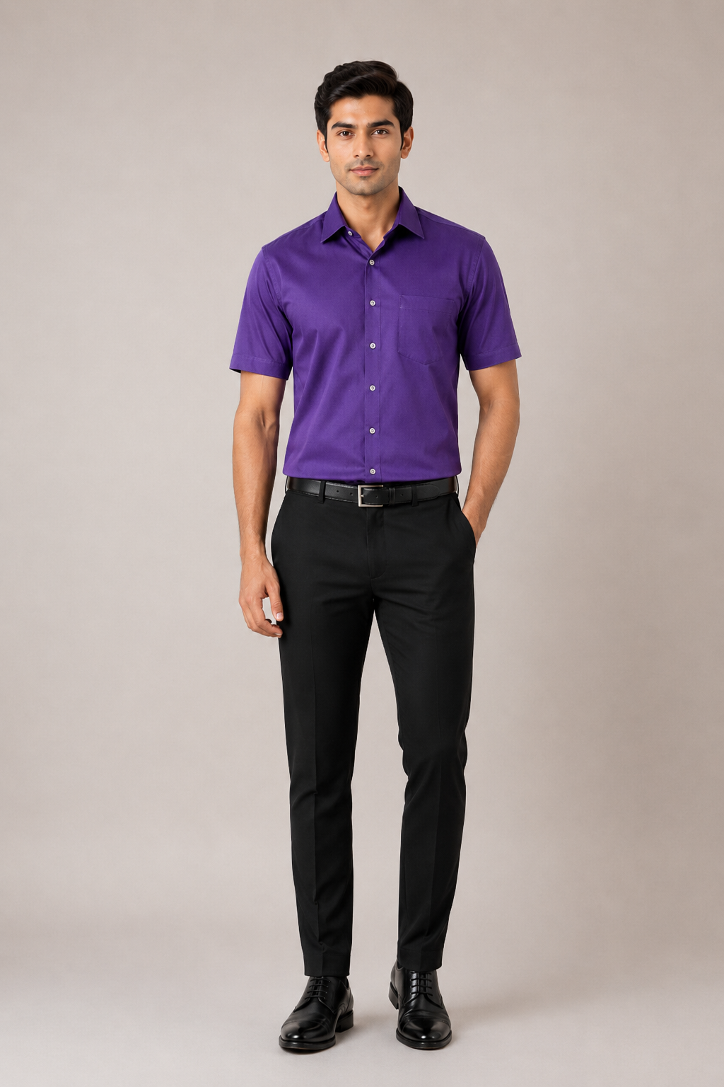 Men's Solid  Half Sleeve Formal Shirt