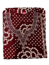 Women’s Maroon Bandhani Print Kurta Pant with Printed Dupatta Set