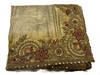 Gold Designer Saree with Intricate Zari Embroidered Border