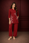 Women’s Floral Printed Co-Ord Set with Straight Pants