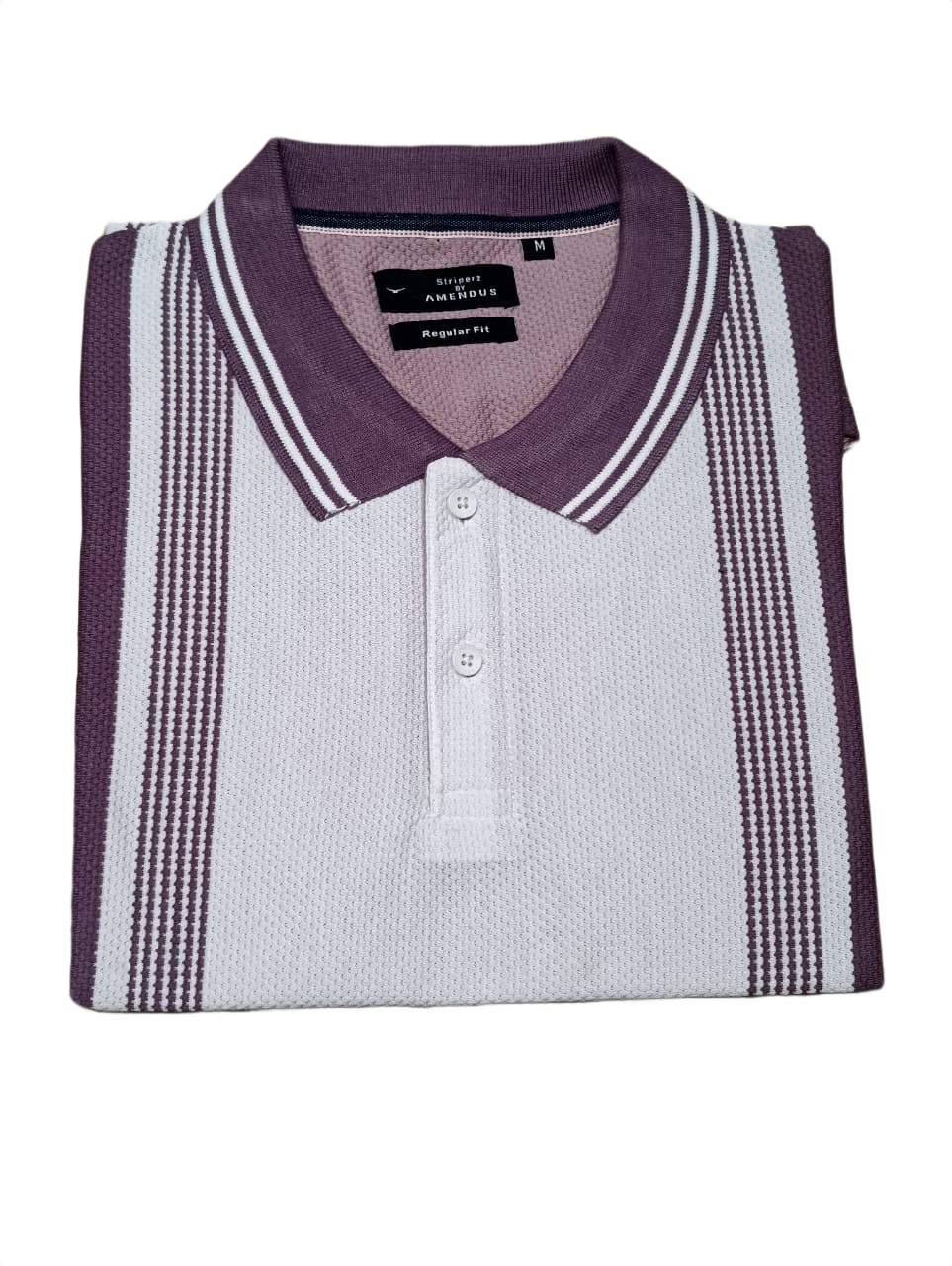 Men’s  Striped Polo T-Shirt