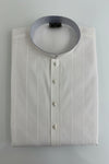 Classic White Self-Patterned Kurta Pajama for Men