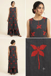 Black  Printed A-Line Kurti & Palazzo Set