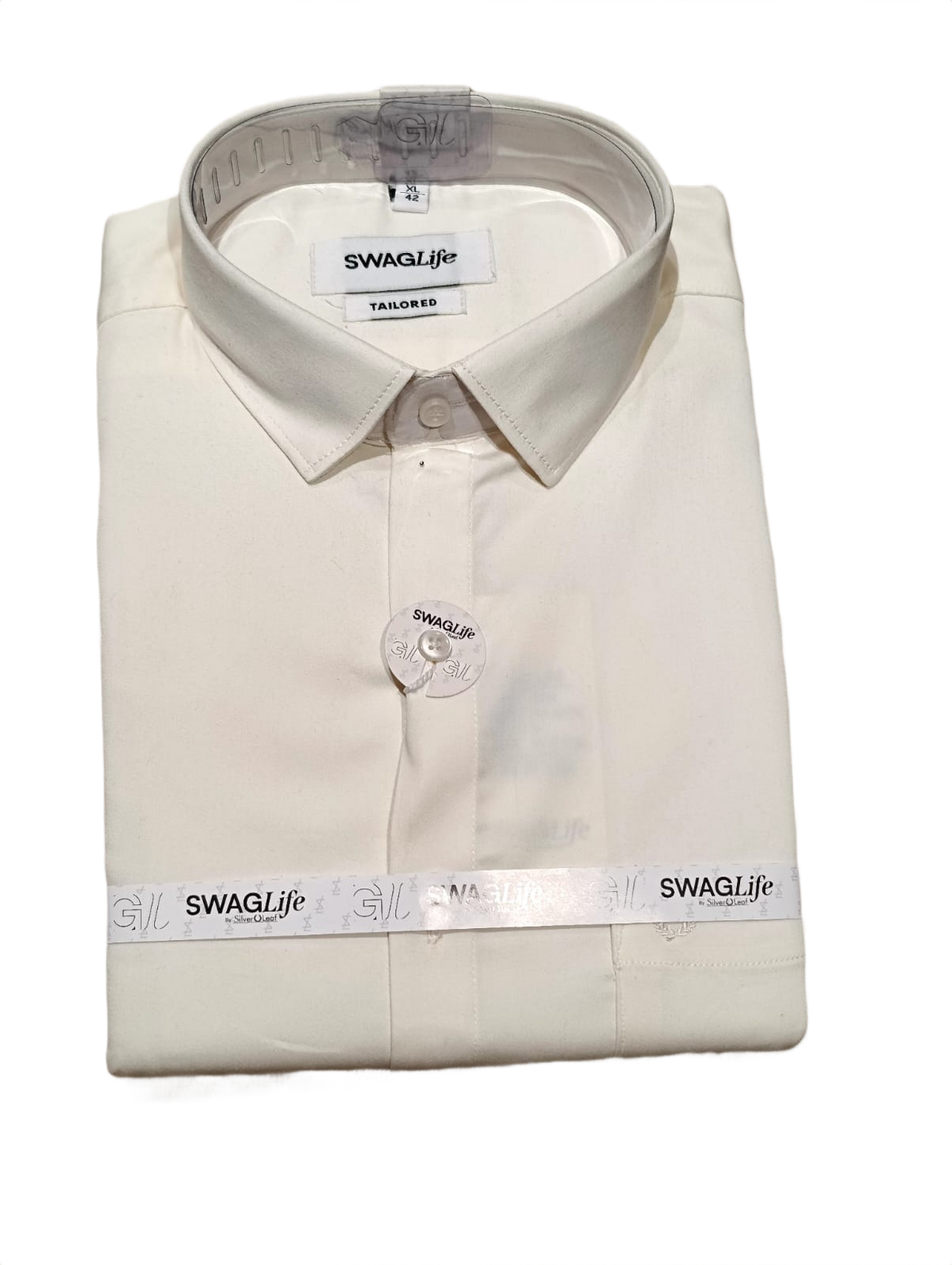 Men's Premium Off-White Formal Shirt | Tailored Fit | Full Sleeves