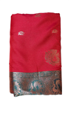 Rani Pink & Teal Gold Zari Festive Saree