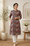 Women’s  Floral Printed A-Line Kurta
