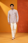 Men's Pastel Lavender Classic Jodhpuri Suit