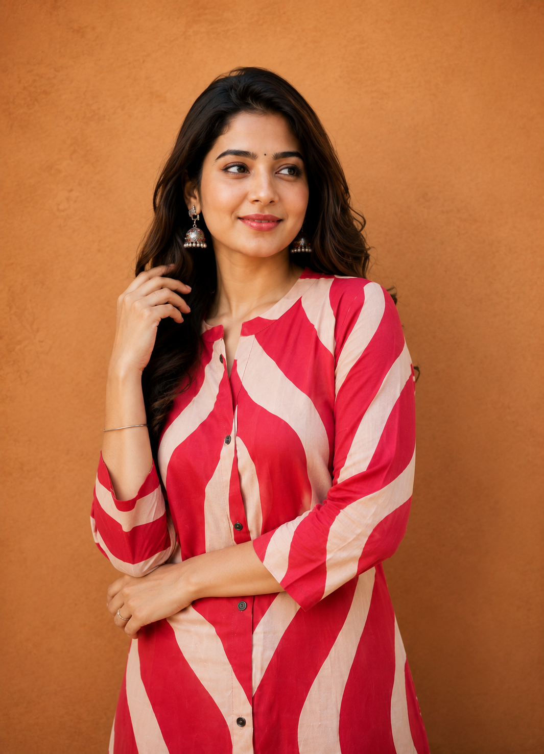 Wave Print Kurti