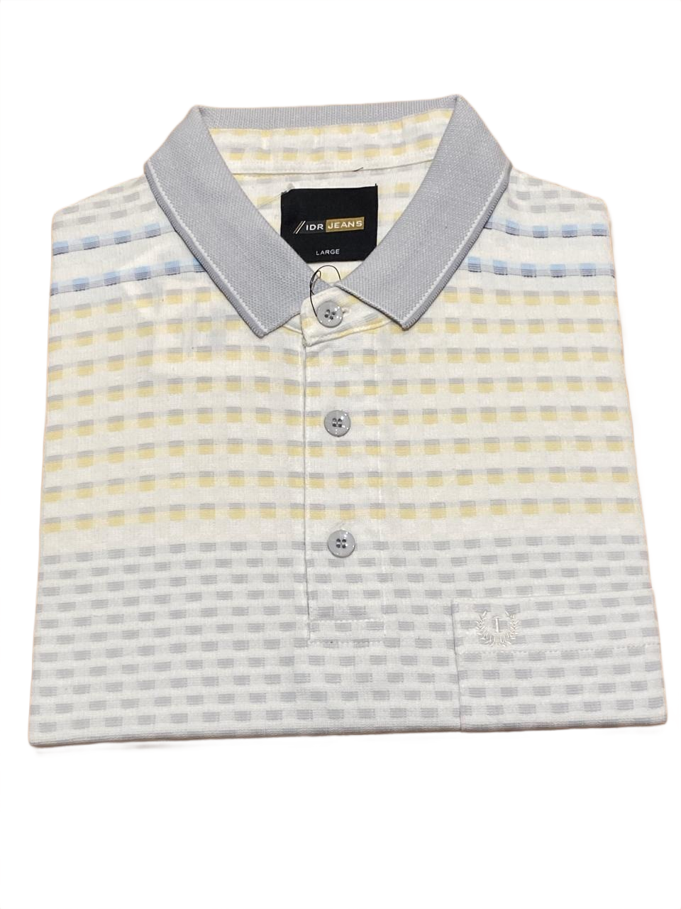 Men's Premium Stripe Polo T-Shirt – Cream | Smart Casual Collection